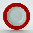Bord diep rood 230mm *nieuw